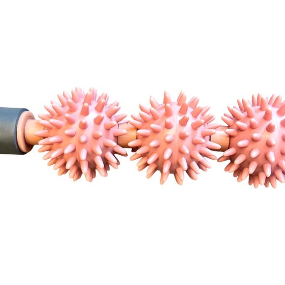 Gaiam Restore Pressure Point Muscle Roller Ball Massage Stick 17" Long - Picture 4 of 4